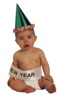 Unhappy New Years Baby