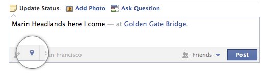 Facebook: Add location to status update Facebook: Add location to status update