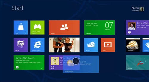 Windows 8 Start Screen