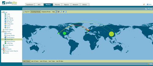 Palo Alto Firewall Map