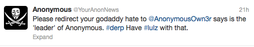 Anonymous Tweet