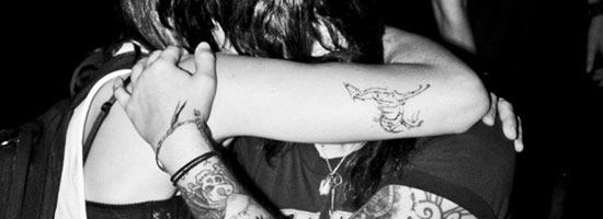 Kathryn's Tattoo and a Friend; Photo by Alli Coates
