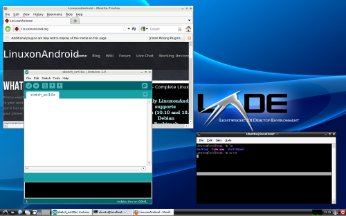 LXDE Desktop Screen Shot LXDE Desktop Screen Shot