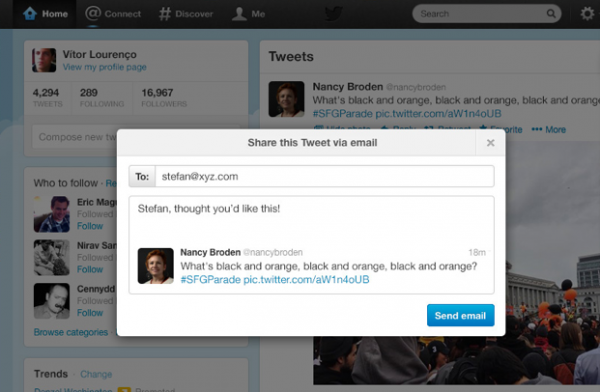 Twitter Emailing