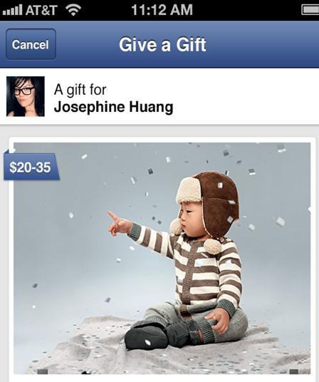 Facebook Gifts