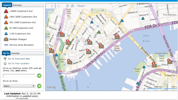 SlashDC ConEd outage map 10-5