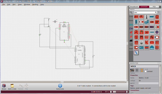 Fritzing Schematic View