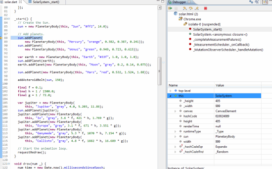 Dart Debugger