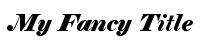 Fancy Font Image