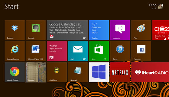 Windows 8 Start Screen