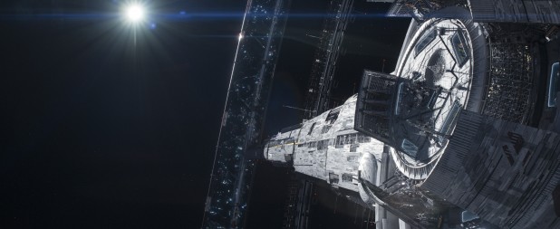 Looking at a part of Elysium as shown in TriStar PIctures' ELYSIUM.