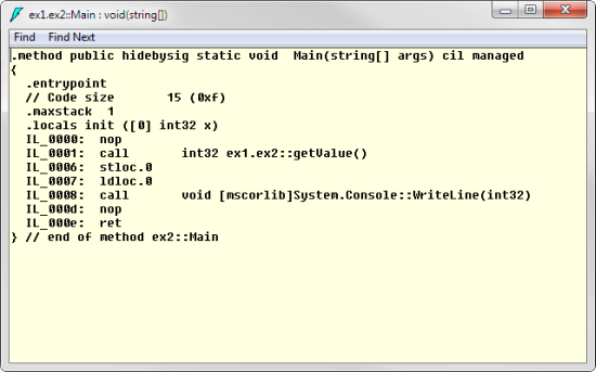 C# Intermediate Code