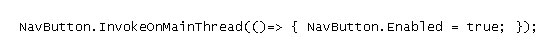 InvokeOnMainThread Example