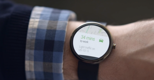 Google's mockup of a timepiece running Android Wear.