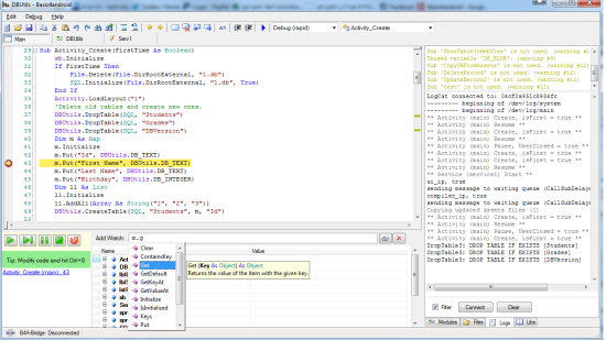 Basic4Android IDE