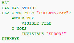 LOLCODE