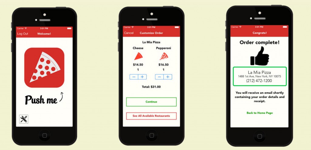 Push for Pizza App