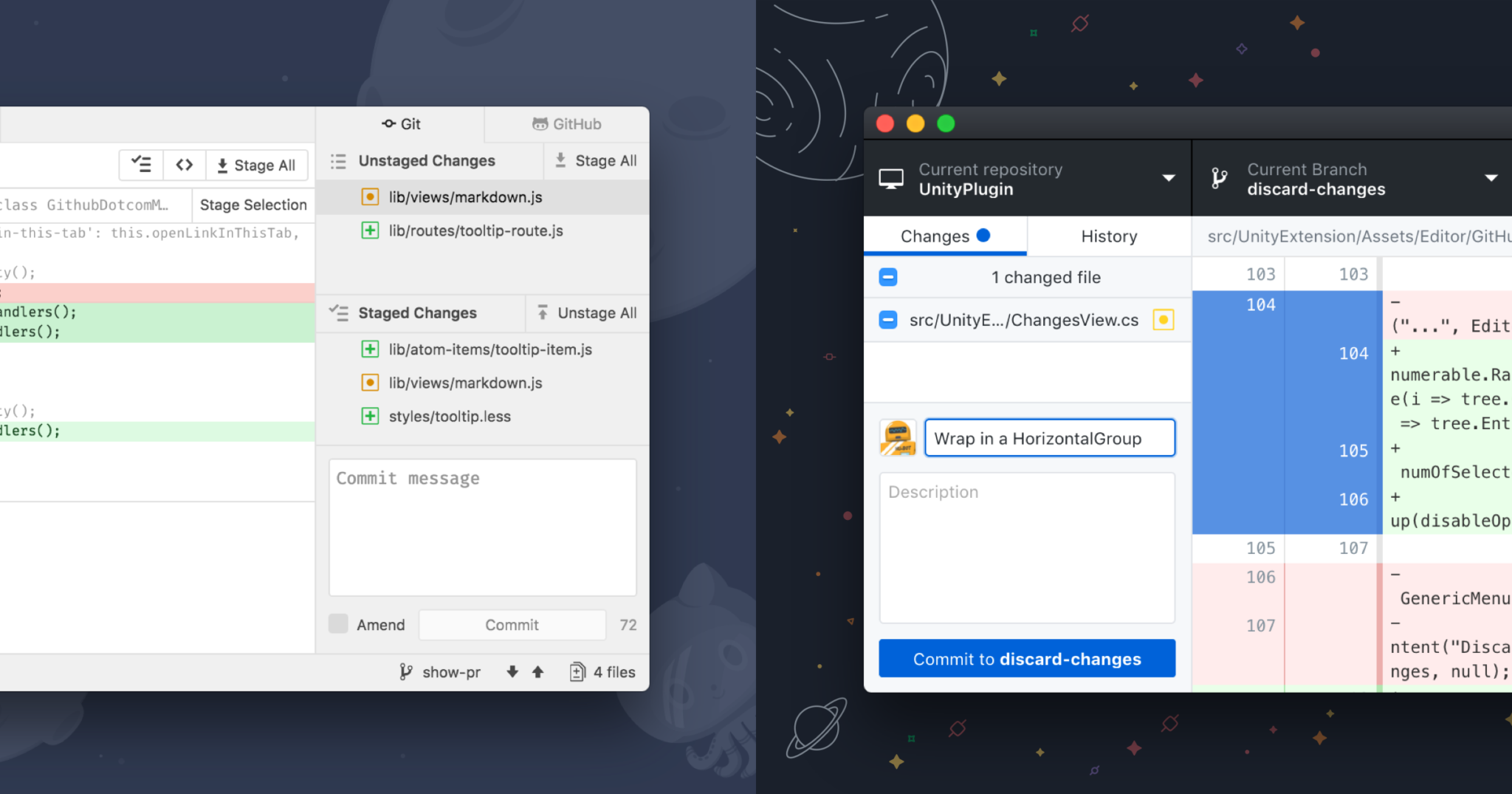 GitHub Desktop and Atom IDE