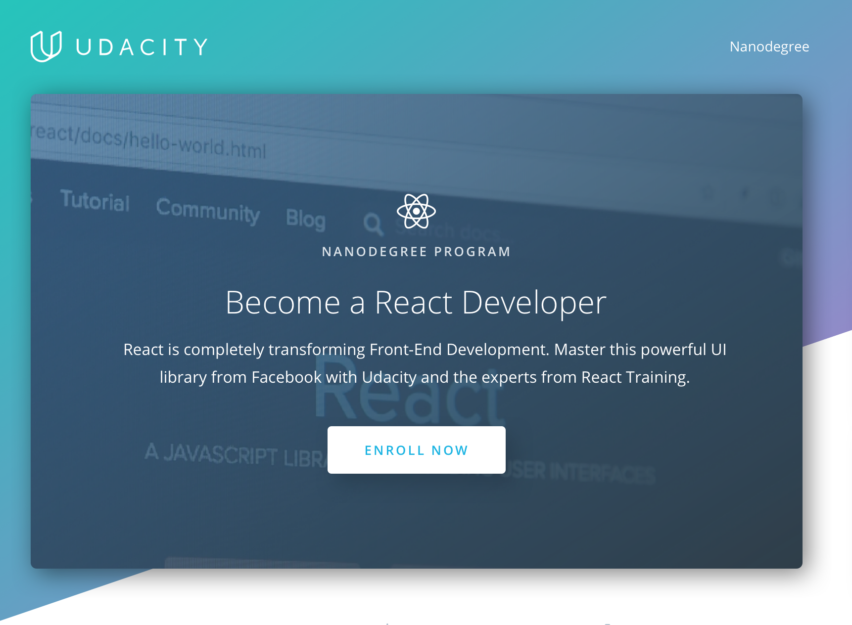 Udacity React Nanodegree