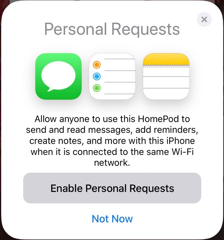 HomePod iCloud Dice