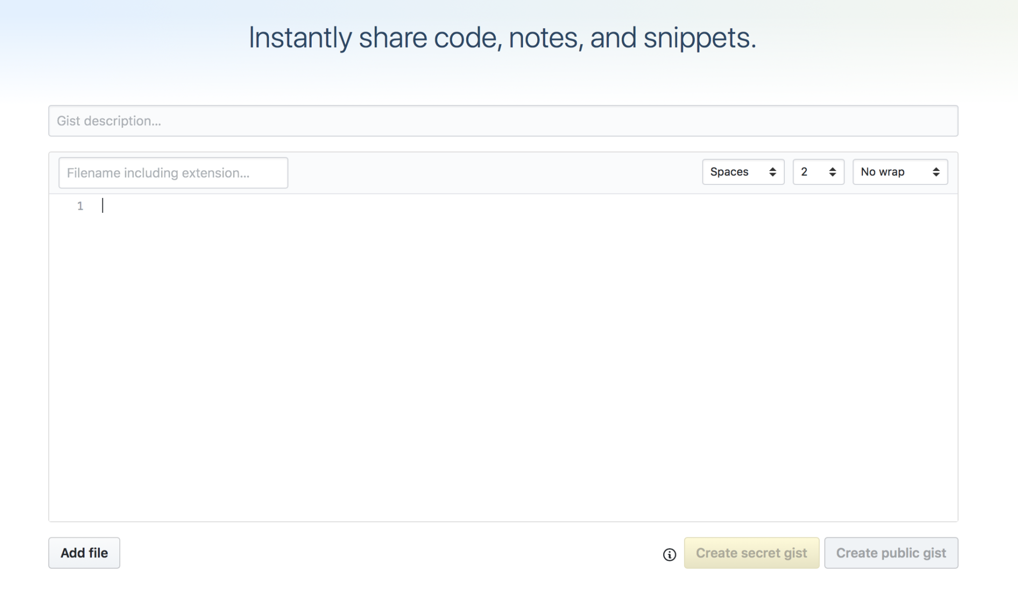 GitHub Gists
