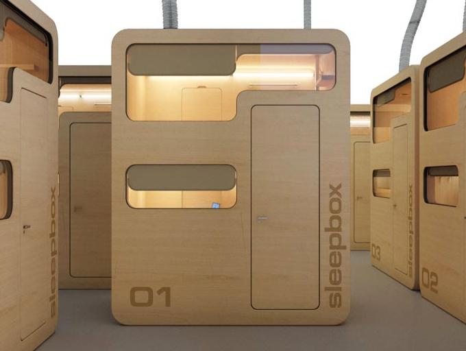 sleep-box.jpg Main image of article Sleepbox: an Airport Recharging Station for Humans and Their Gadgets