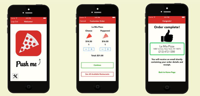 Main image of article Push for Pizza: The App That Does Exactly One Thing Well