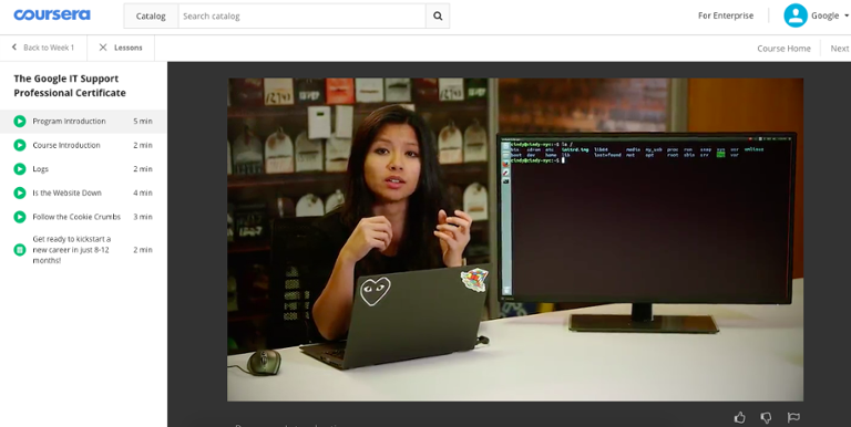 Main image of article Google, Coursera Launch New IT Support Certification