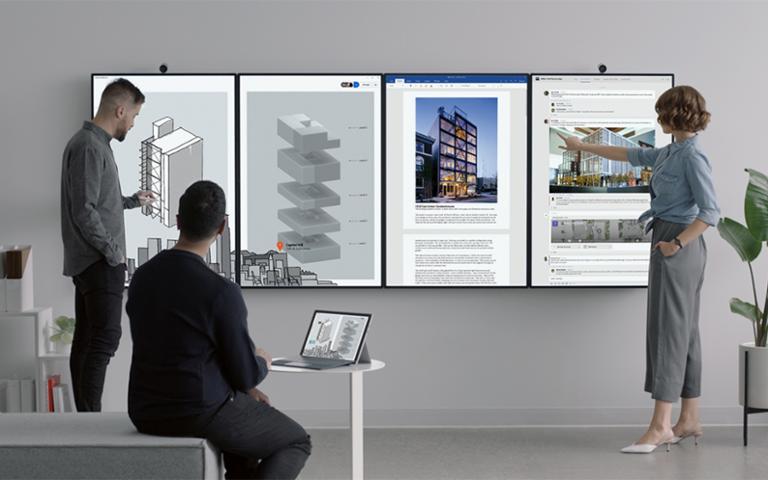 Microsoft-Surface-Hub-2-Dice.jpg Main image of article Microsoft's Surface Hub 2 Is Amazing, and You'll Probably Never Get One