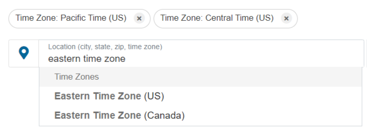 Time Zone Specification Search Image Preview