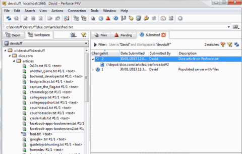 Go to article The Basics of Perforce, a Free Enterprise VCS