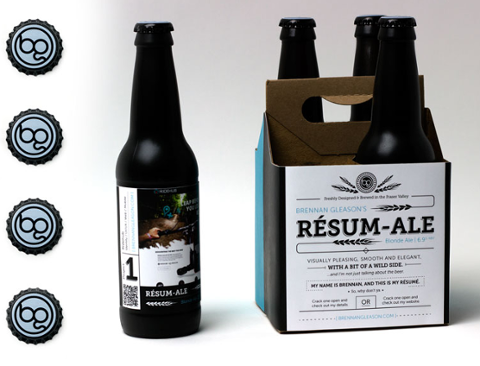 Go to article Take a Look at This Job Resume on a Beer Carton