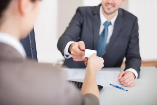 business card exchange