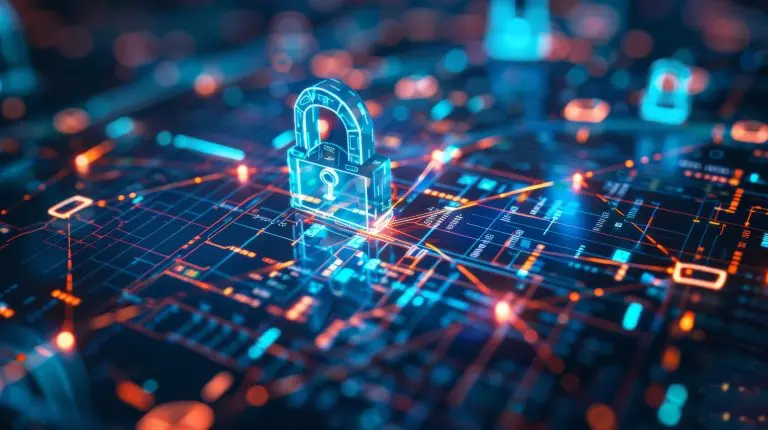 digital lock over circuit board