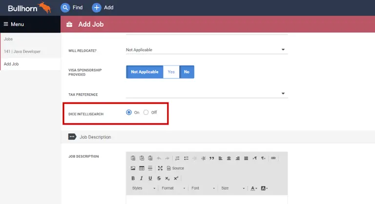 IntelliSearch for Bullhorn