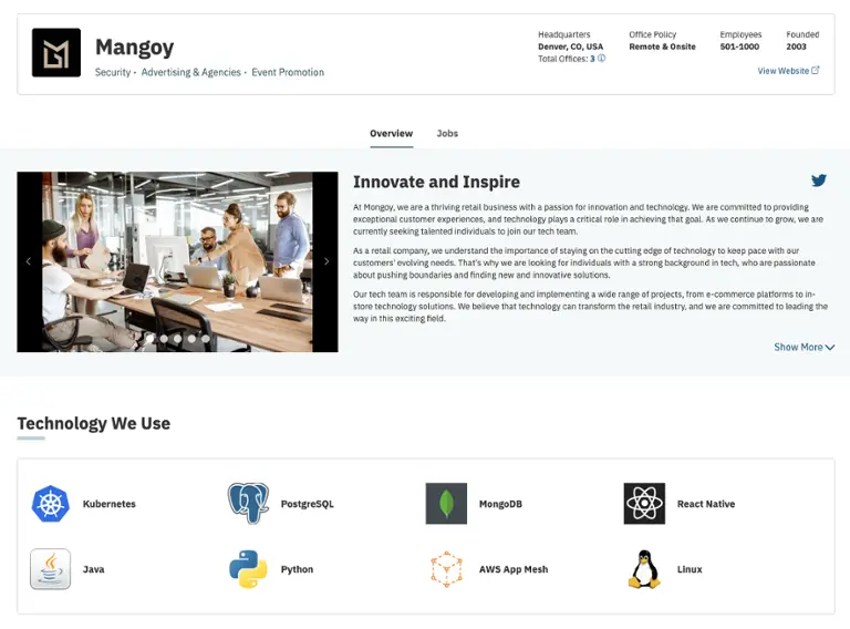Enhanced Company Profile