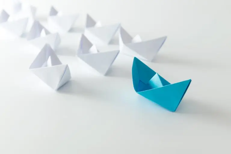 paper boats white blue