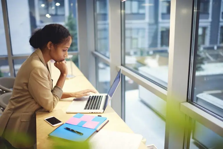 laptop work near window