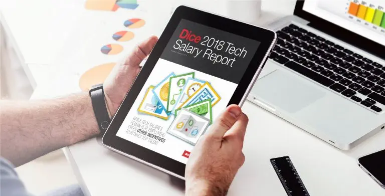 tablet displaying salary report