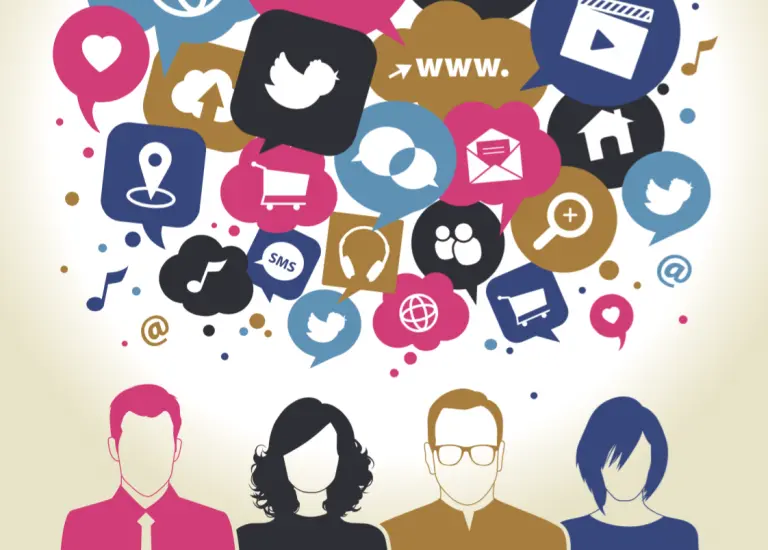 social media communication icons