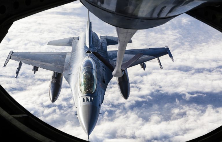 fighter jet in flight