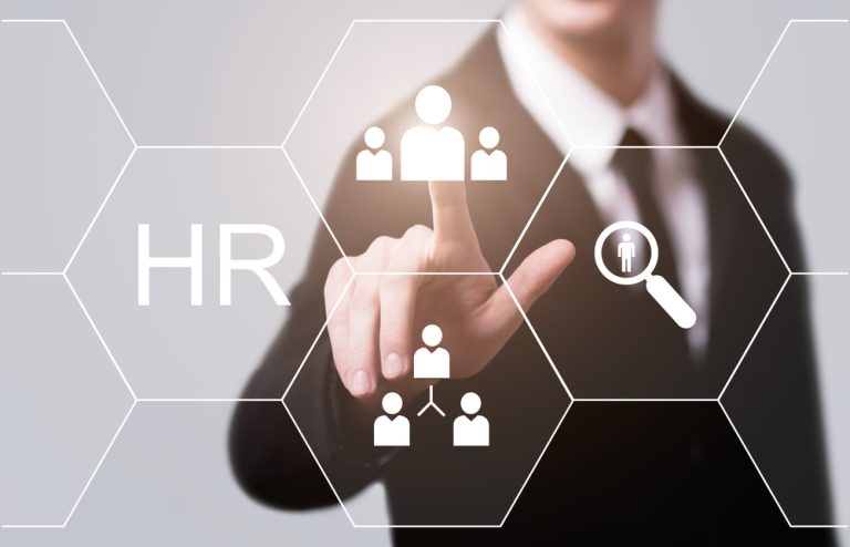 HR digital network concept