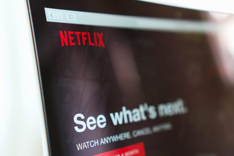streaming service website display
